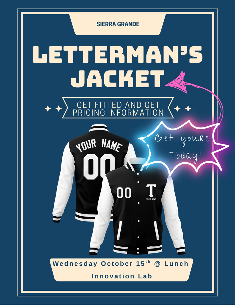 Get your Letterman's Jacket