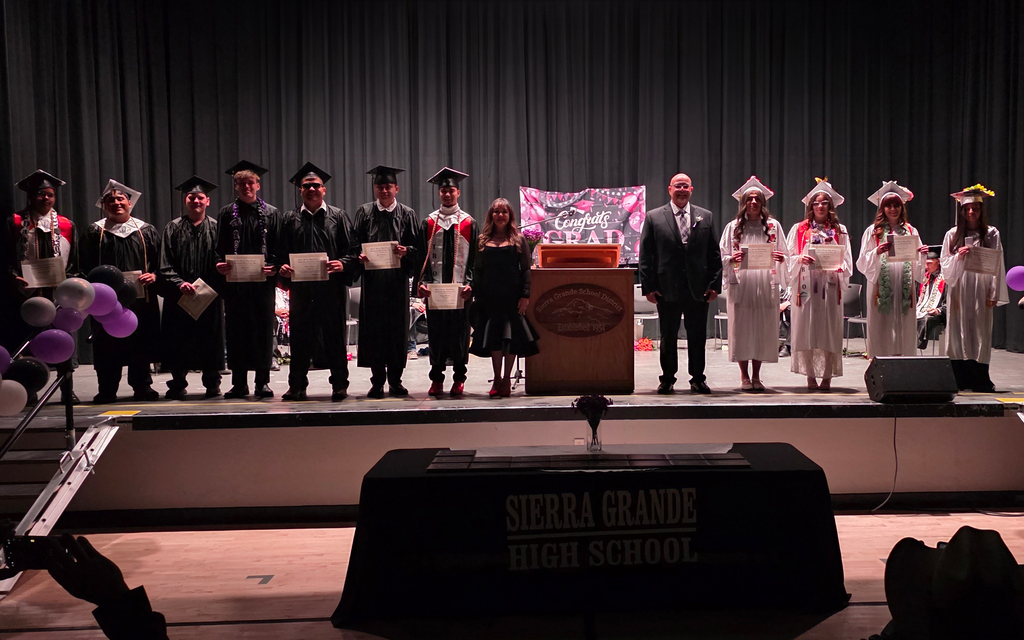 Group photo on stage