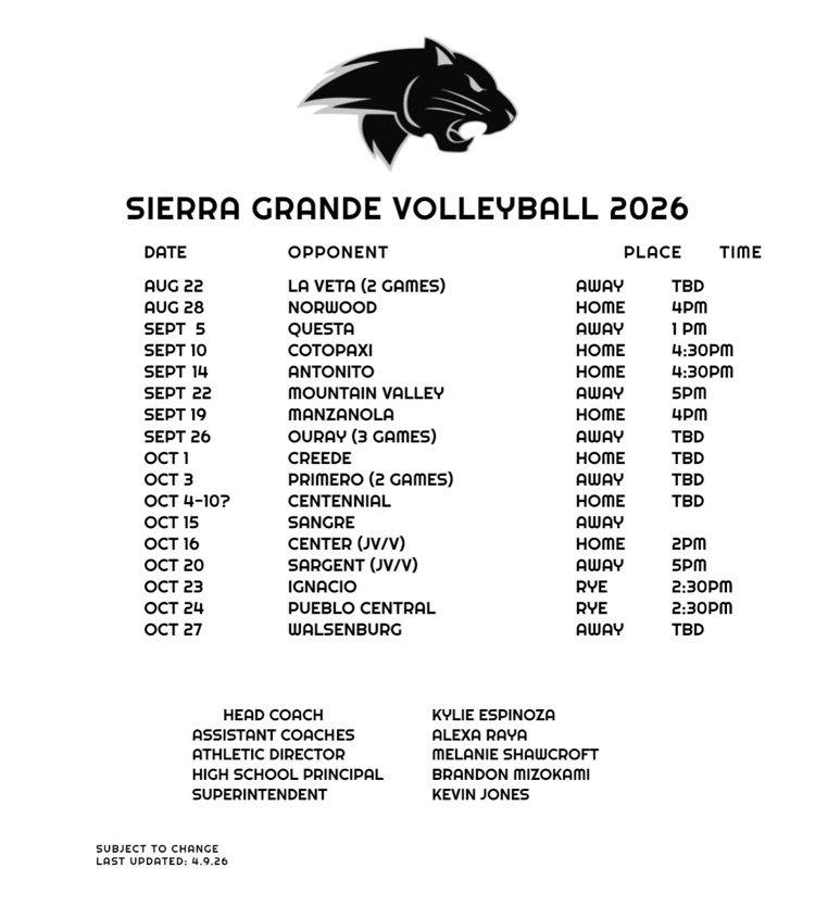 subject to change.