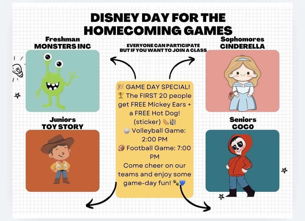 dress for HOCO Games, 9th monsters inc, 10th cinderella, 11th toy story, 12th coco