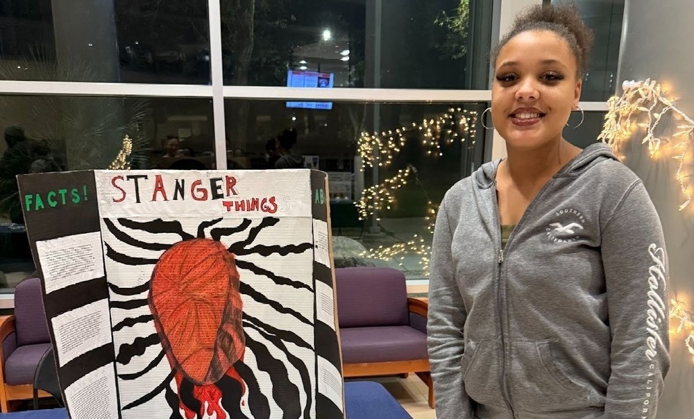 Student  with Passion Project display