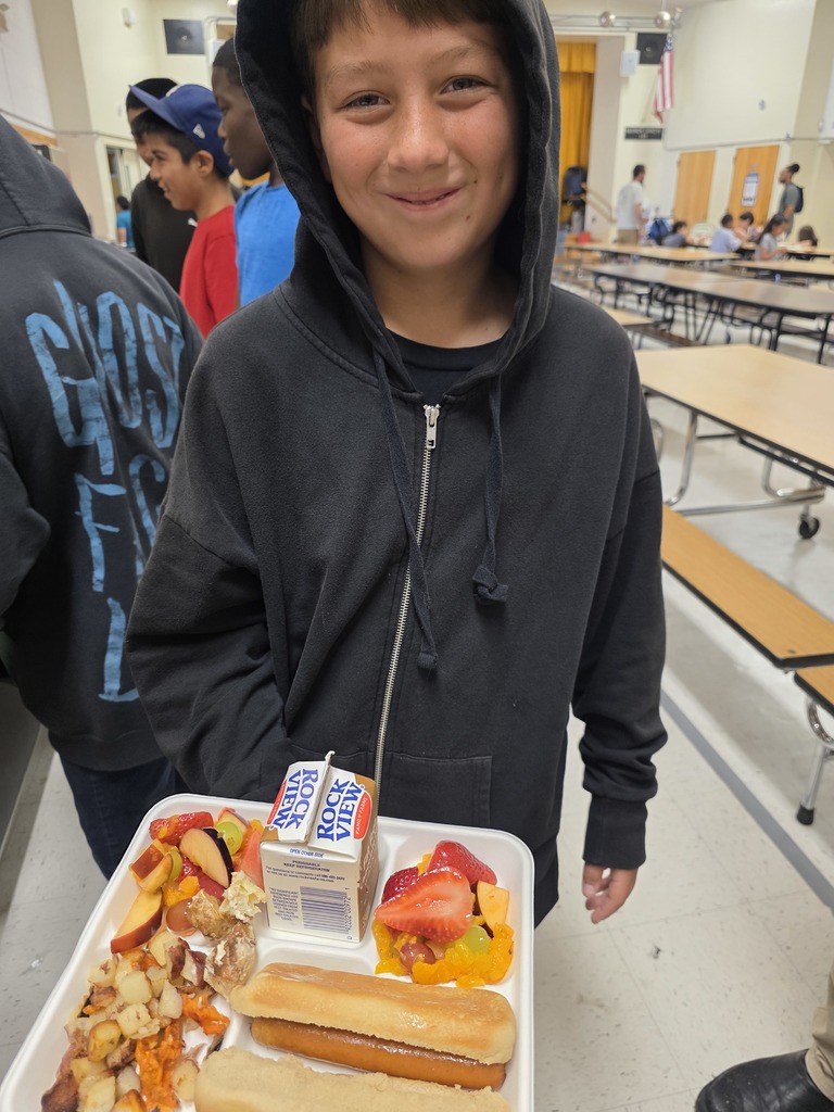 Student with extra servings