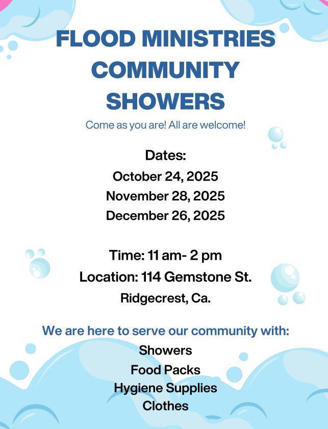 Community Showers Flier