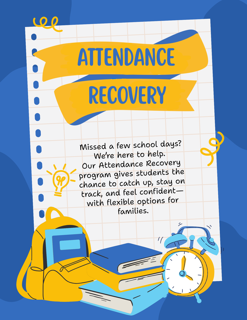 Attendance Recovery--school supply images