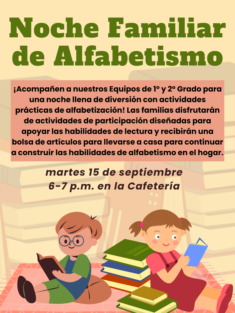 Family Night Flyer in Spanish
