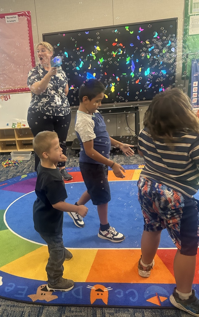 Bubbles are so much fun in Mrs. Millers room!