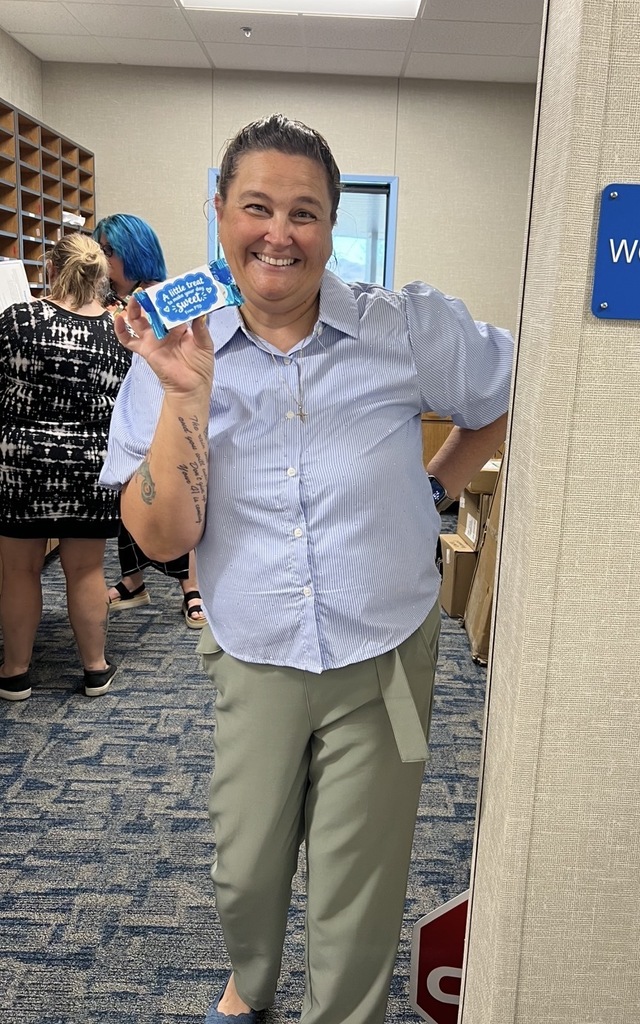 Excited Staff with their treats