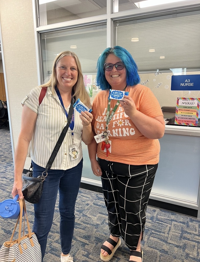 Excited Staff with their treats