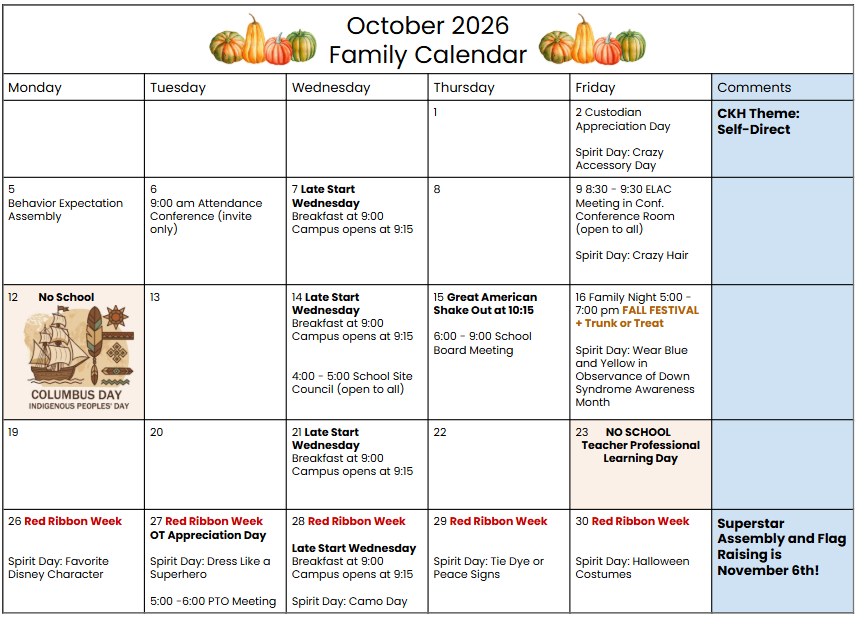 Richmond Family Calendar