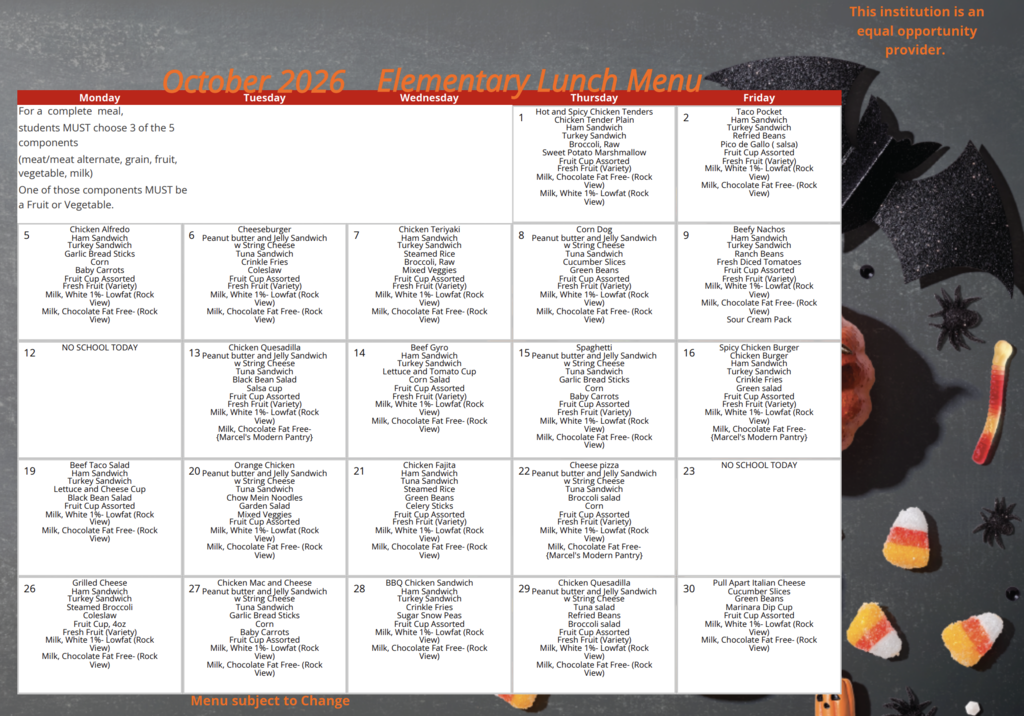 Lunch Menu