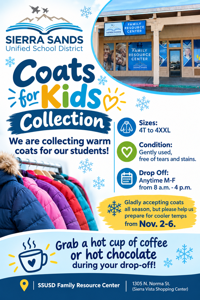 snowflakes, mug, coats, requesting winter coat donations