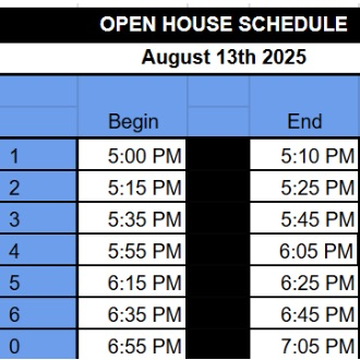 bell schedule