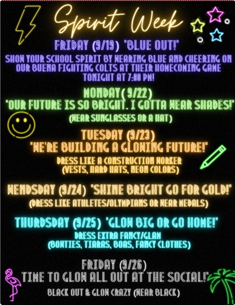 spirit week flyer 