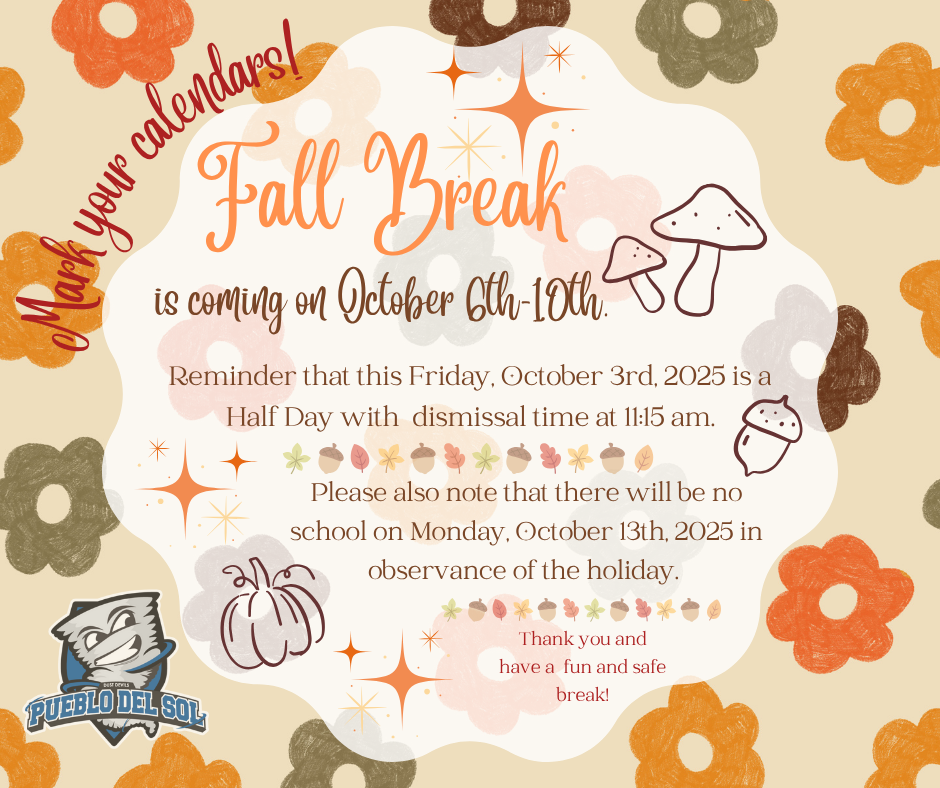 Fall Break is coming!