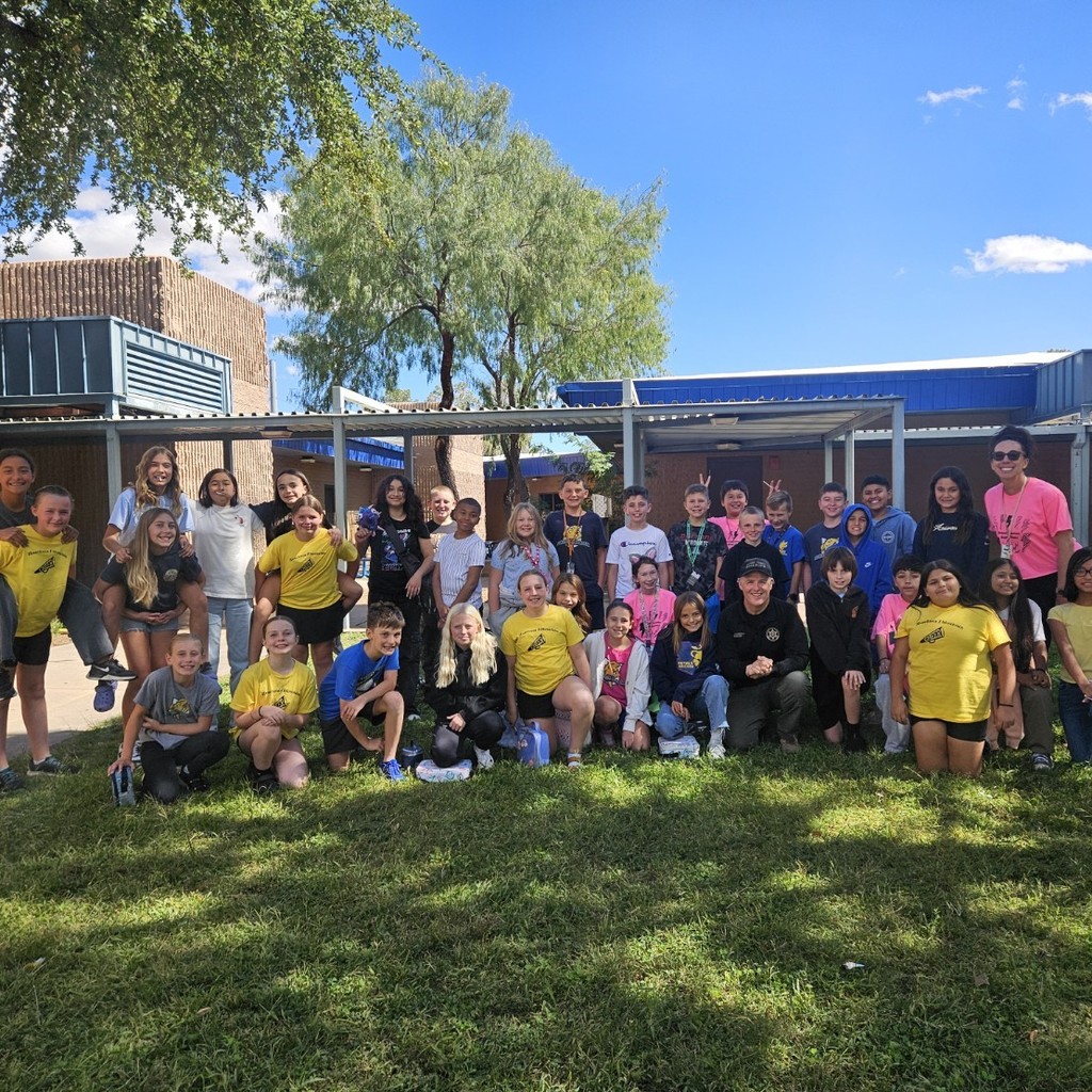 "Leadership is the ability to influence others for a common goal." - Sheriff Dannels 

Today, Student Council students had the opportunity to hear from our very own Cochise County Sheriff! He talked about the importance of influence and reputation in your life. He also spoke about owning the decisions you make and overcoming mistakes! Thank you for your time and service! We will keep on dreaming and believing in ourselves!

Go Bolts!