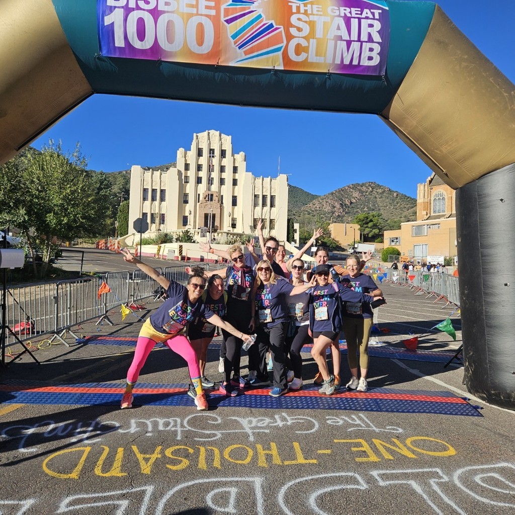 Over the weekend, some of our amazing teachers and staff competed in the Bisbee 1000 Stair Climb!

Tana LaPaglia (6th grade teacher) got a personal best time at 47:03! 

Mrs. Perez's daughter, Emily (a track star at Buena High School) placed 1st in her age category! 

Next year, HM invites all families and staff to join the fun! 

We can do hard things too 💪 
