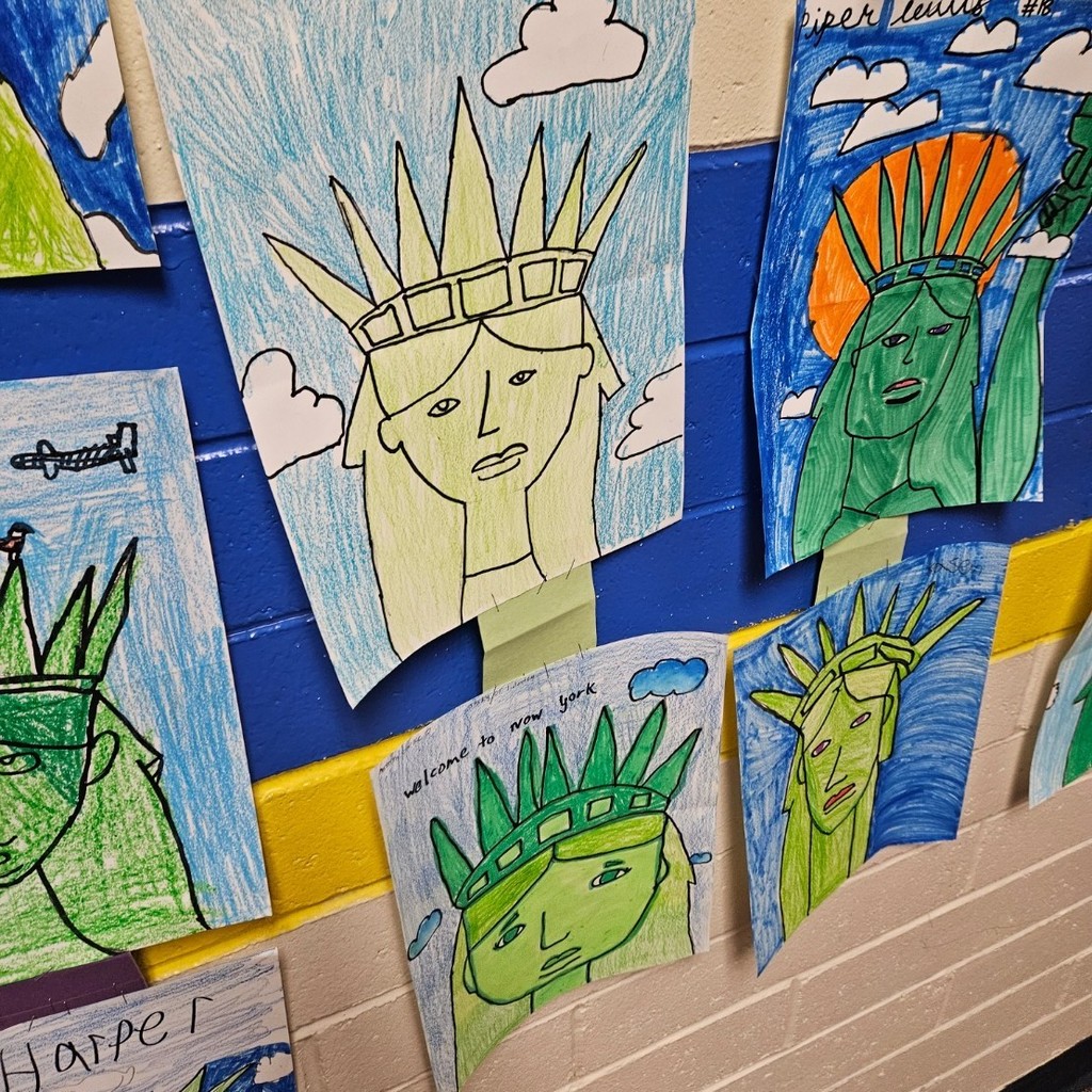 Last week in Discovery Art, students in 1st and 2nd grade drew their self-portraits based on their feelings. Our 3rd and 4th graders learned about the relationship between images and their messages. They crafted their own Statue of Liberty!! Thank you Mrs. Linda for being so awesome!

Go Bolts!