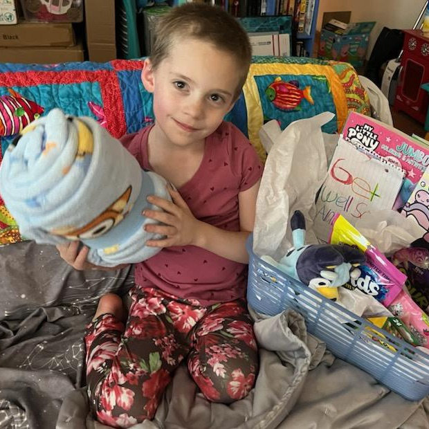 VM student receives gifts from Village Meadows PTO and surrounding schools