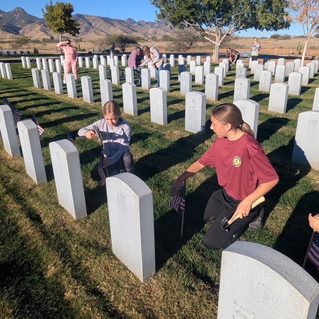 Over the weekend, our Student Council joined the PDS council and laid flags on Veteran's gravesites in honor of Veteran's Day. We are very thankful for their service 🇺🇸!

Go Bolts!