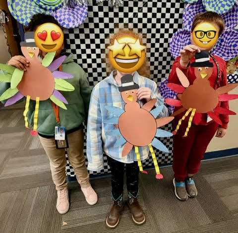 Our Second Graders would like to wish everyone a  Happy Thanksgiving, everyone!