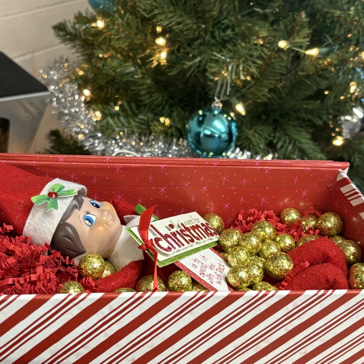 Special visitor Mayor McCaa has a delivery for the students of Village Meadows!