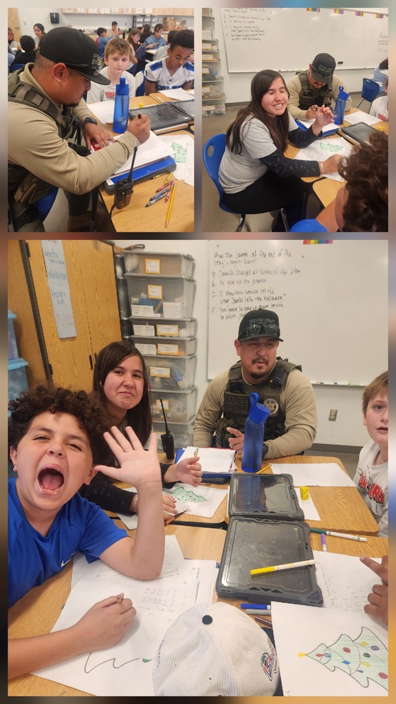 Deputy Jason Brings Holiday Cheer to 6th Grade! 