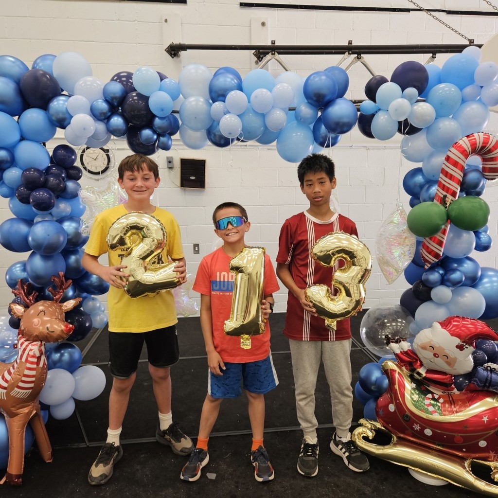 Our students got to compete in the Grinch Race today! We even got a special visitor from the Grinch himself! Here are a few of our winners! A big thanks goes to "Balloons and Beyond by Erika" who donated two amazing balloon arches!