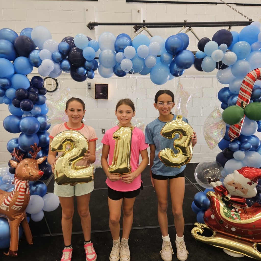 Our students got to compete in the Grinch Race today! We even got a special visitor from the Grinch himself! Here are a few of our winners! A big thanks goes to "Balloons and Beyond by Erika" who donated two amazing balloon arches!