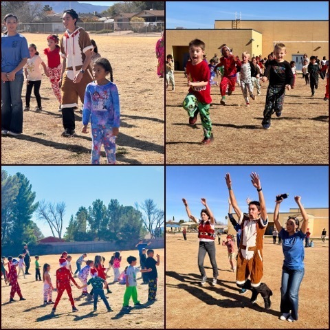 PDS students and Buena JROTC enjoying the Reindeer Run