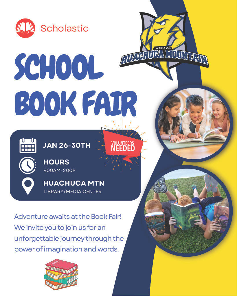 Scholastic PTO Book Fair, January 26-30