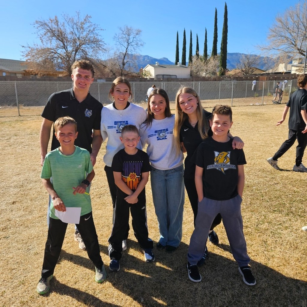 What a morning! The Buena SLAC kids came to play kickball and snowball with our student's who purchased the opportunity through PBIS! Third grade came the closest to beating the high schoolers but fell short 6 to 7. It is so amazing to see our past Lightning Bolts come back and have fun with future Buena Colts!