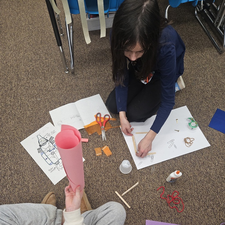 Mrs. Averyβs class working on their integrated space unit