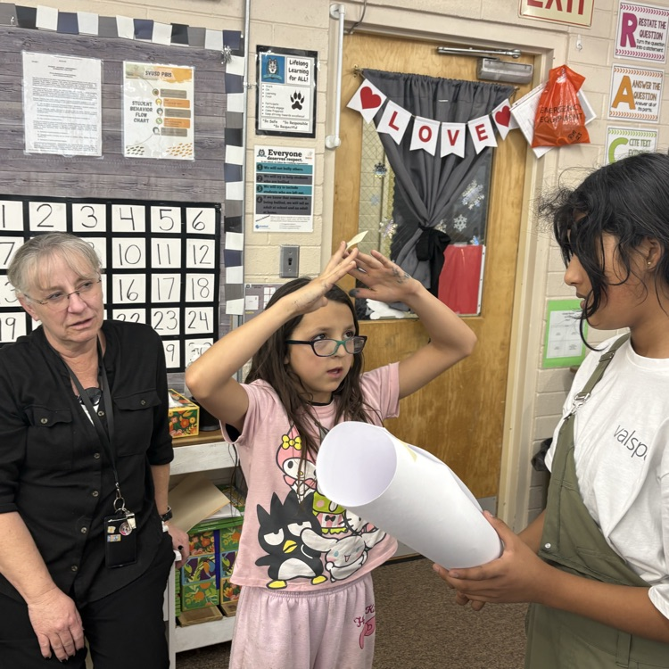 Mrs. Averyβs class working on their integrated space unit.