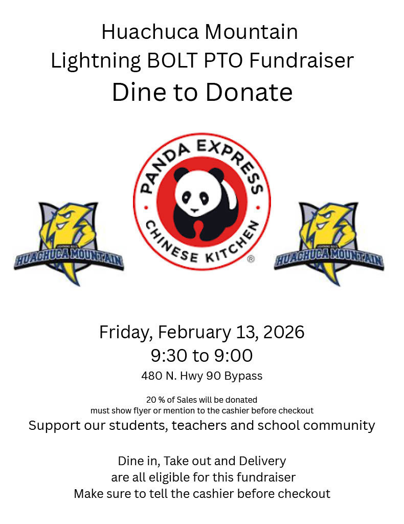 Lightning Bolt PTO Dine to Donate at Panda Express