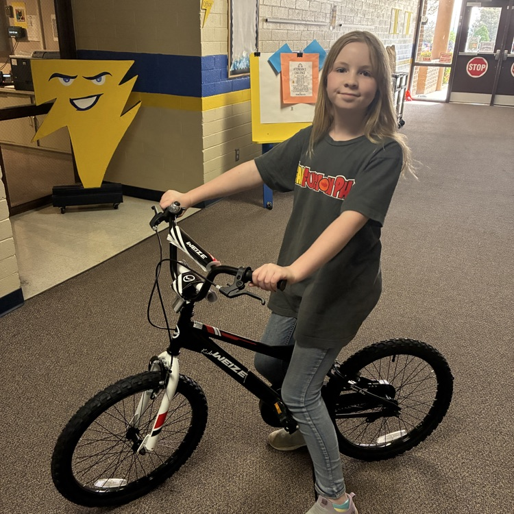 come to school, win a bike!