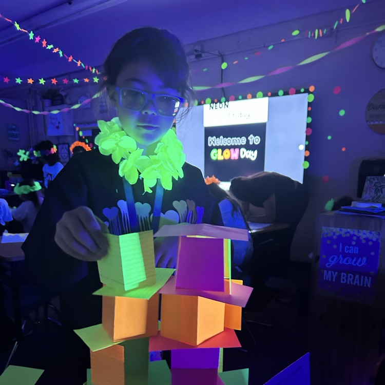Glow Day in Ms. Fraiser’s class! 