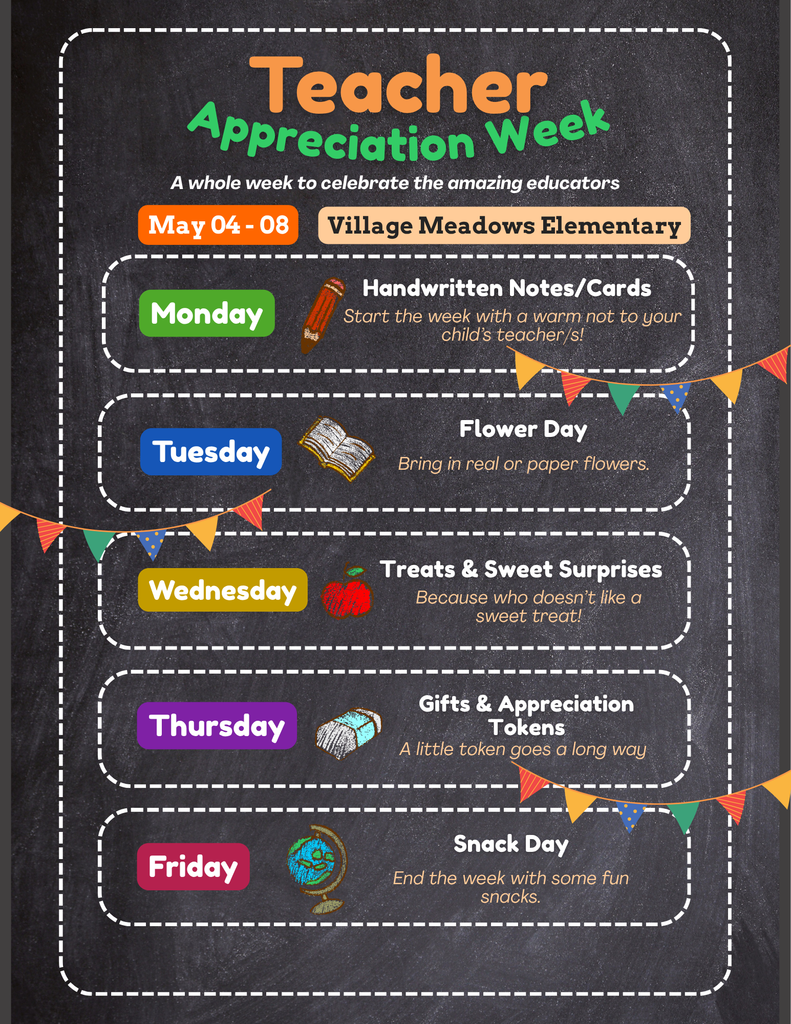Teacher appreciation week flyer