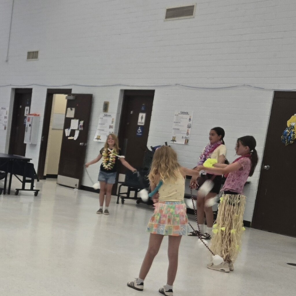 Students learned how to use traditional dancing tools.