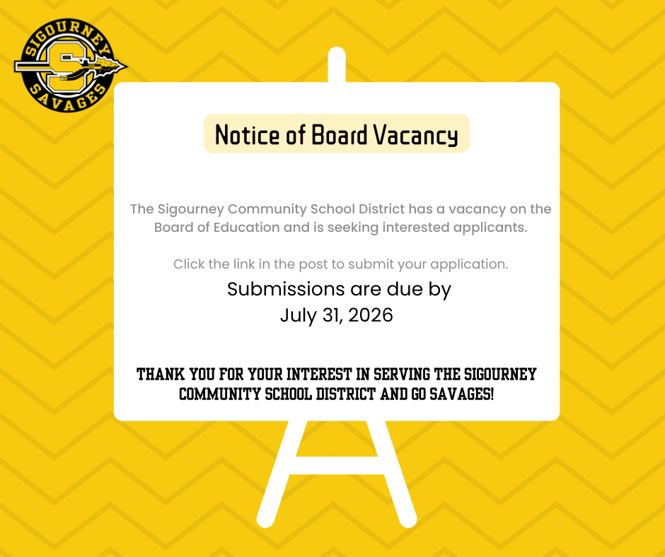 Notice of Board Vacany