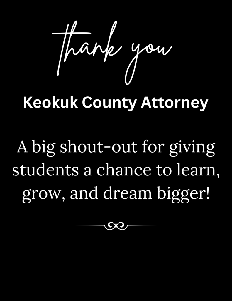 Thank you Keokuk County Attorney