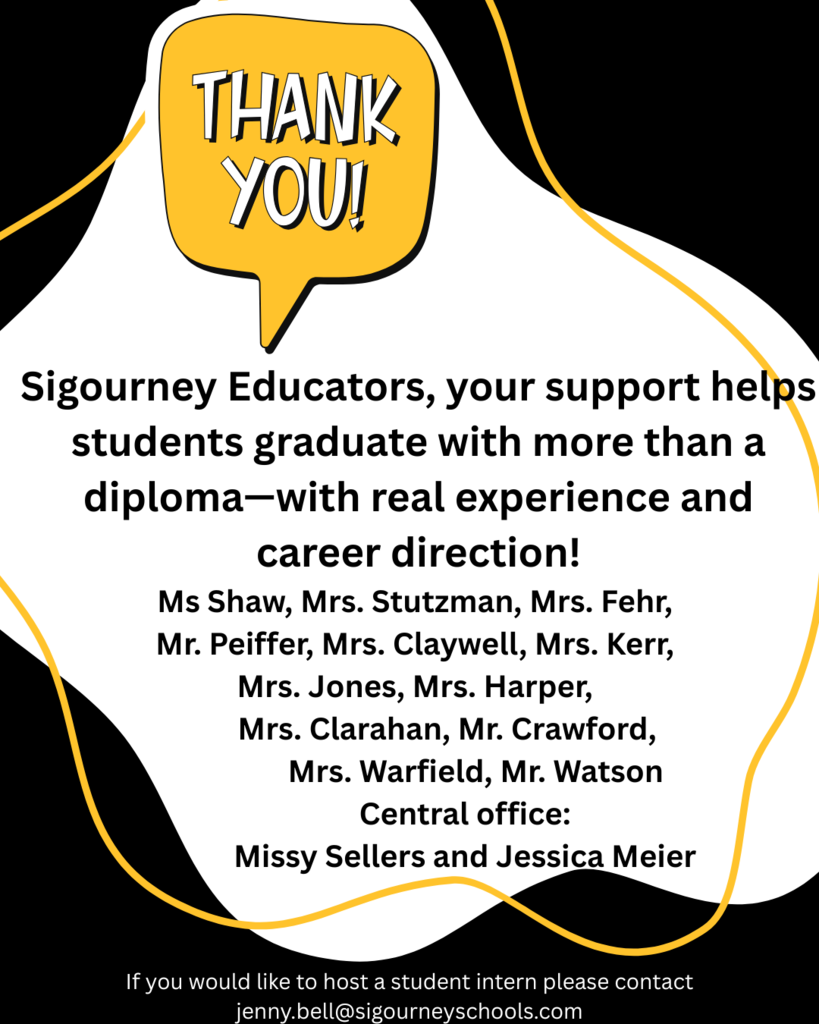 Thank you Sigourney Schools