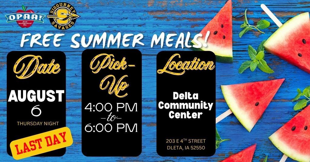Summer Meal pick up
