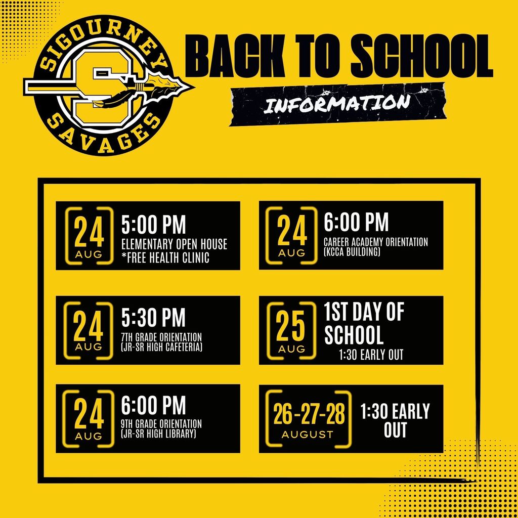 Back to School Info