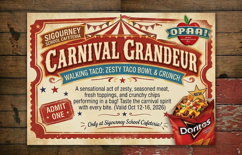 Walking Taco Menu Ticket