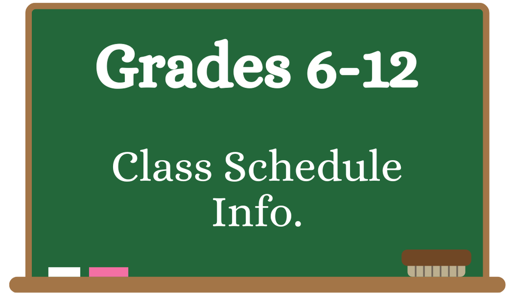 Back to School Night is on August 20th from 5:30 to 7:00 pm.  We look forward to seeing students and parents.  Please come in to pick up student schedules and meet the teachers for the 2026-2027 school year.  If you are unable to make the event, schedules will be available on the parent portal the next day. There will be NO schedule changes or adjustments made on the night of August 20th.  Instead, students may come by school during the day on Friday, August 21st from 8 a.m. - Noon and 1 p.m. -3 p.m. or on Monday, August 24th from 8 a.m. - Noon. Students will be seen on a first come, first serve basis.  Students will also be allowed to make changes to schedules during the first two days of classes, August 25th and 26th.