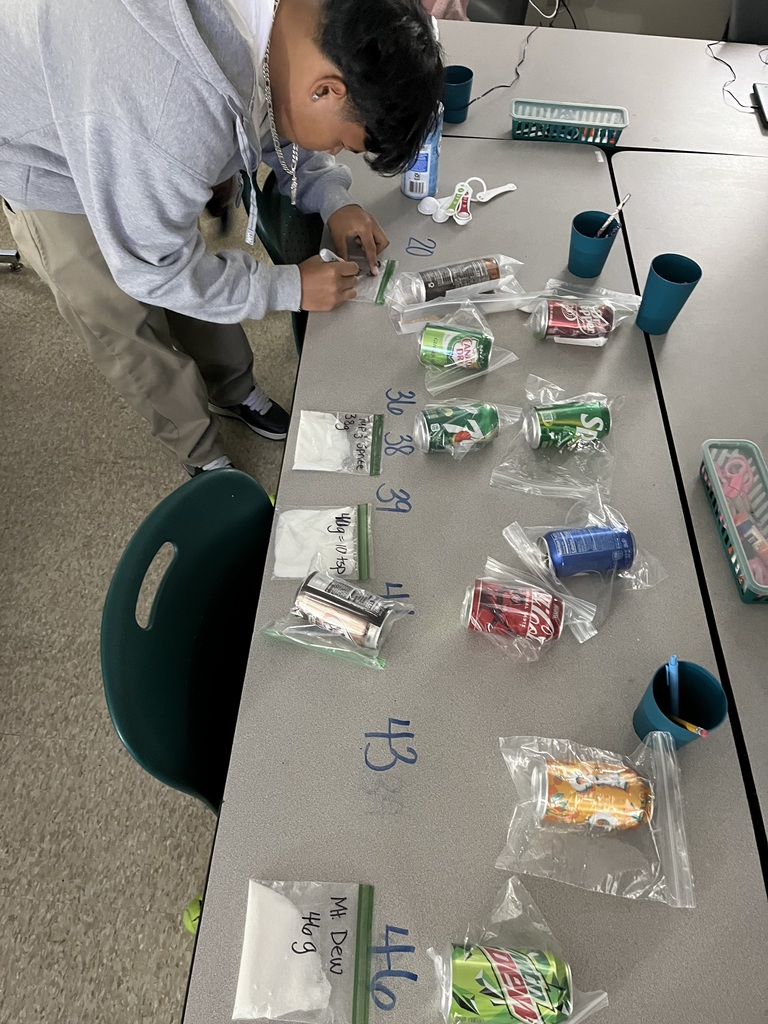 high school student conducting health class experiment
