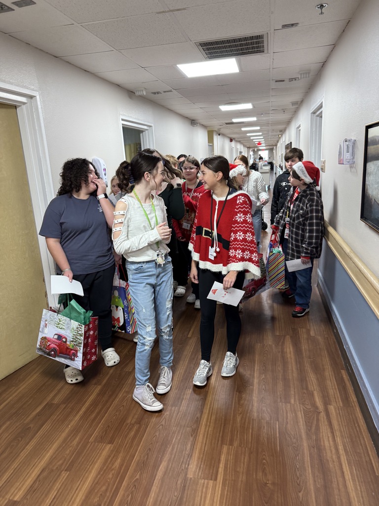 student council giving cards