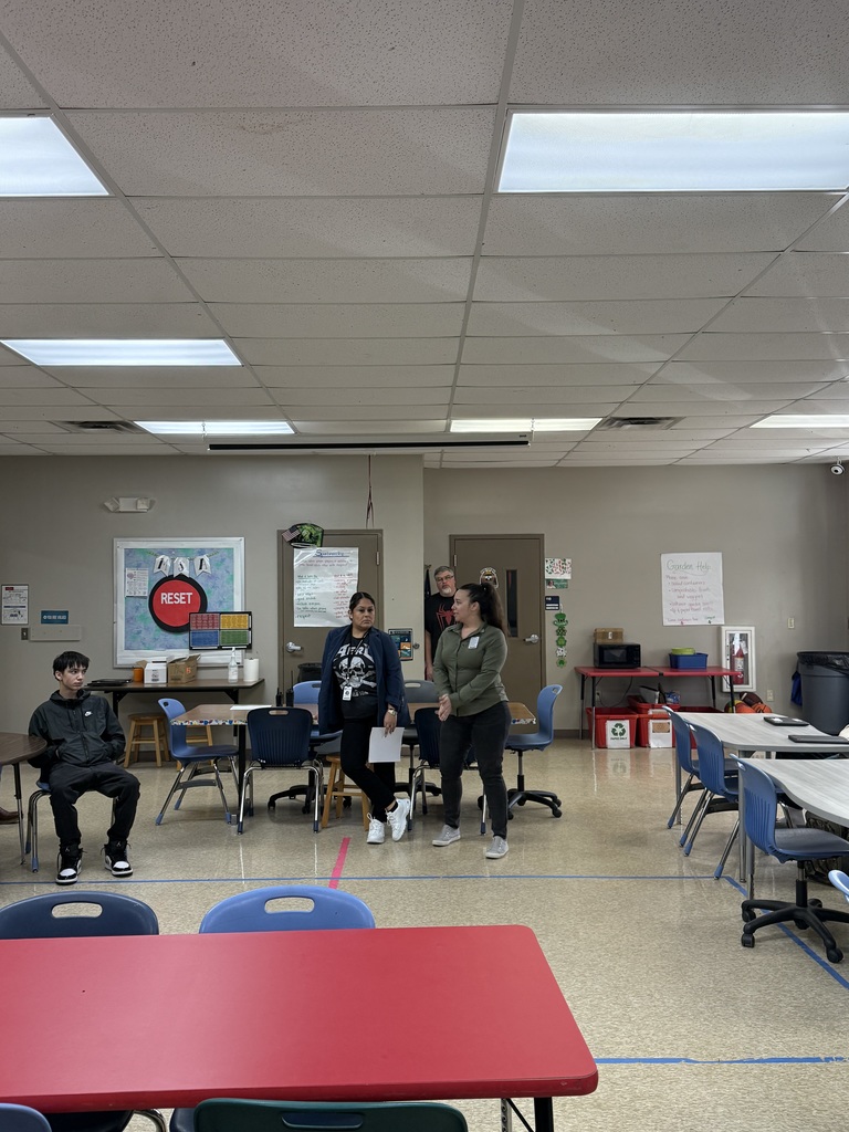 teachers presenting to high school students