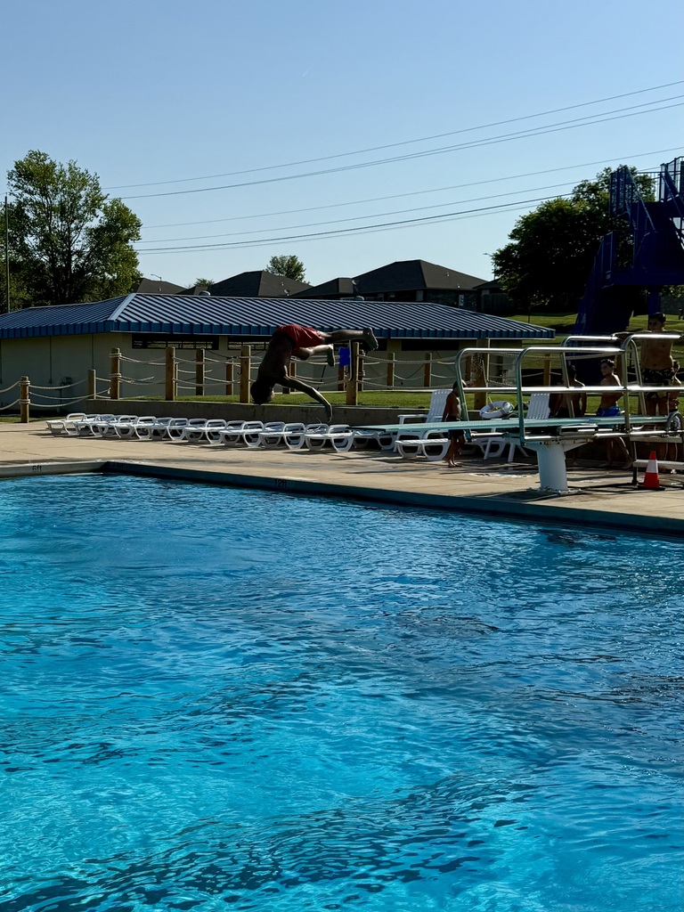 Kid diving