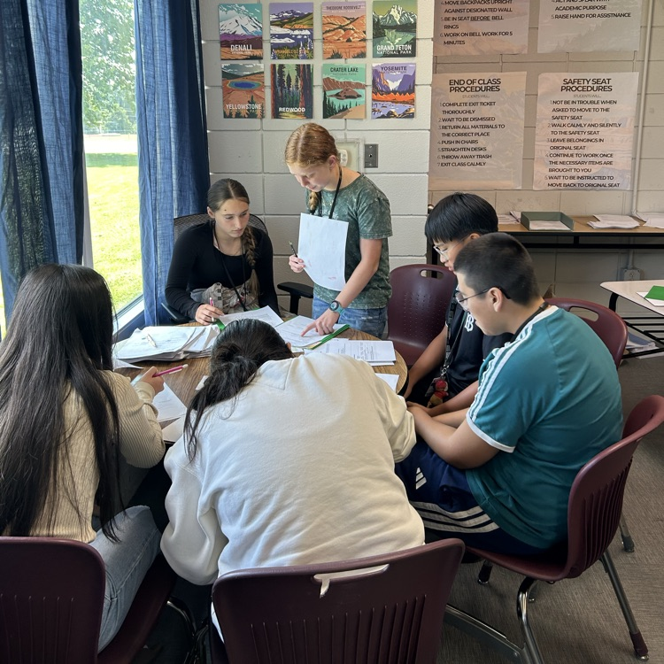 students presenting